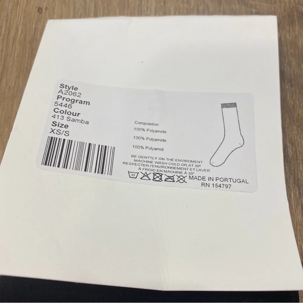 NWT 🌟GANNI🌟 LOGO SOCKS RED WITH BACK STRIPES SZ XS/S